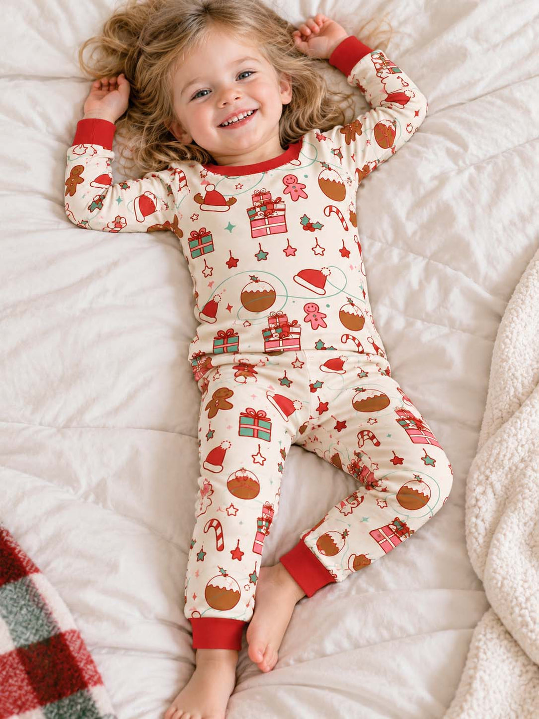 Cozy Christmas Gifts Bamboo Two Piece Long Sleeve Pajama Set