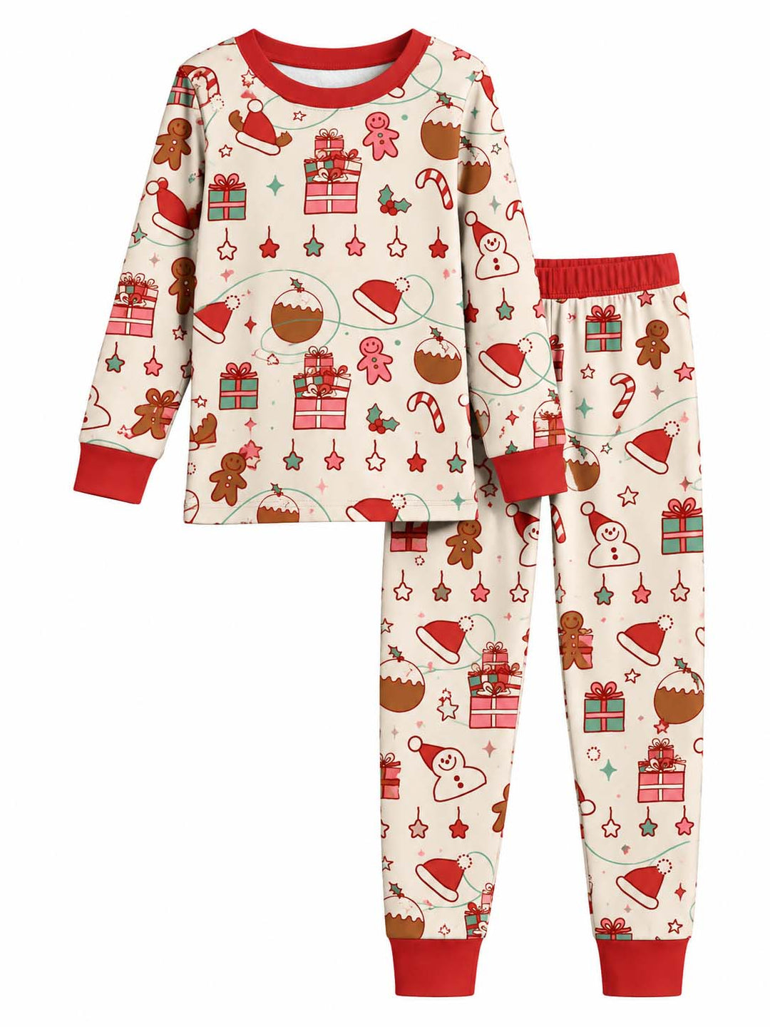 Cozy Christmas Gifts Bamboo Two Piece Long Sleeve Pajama Set