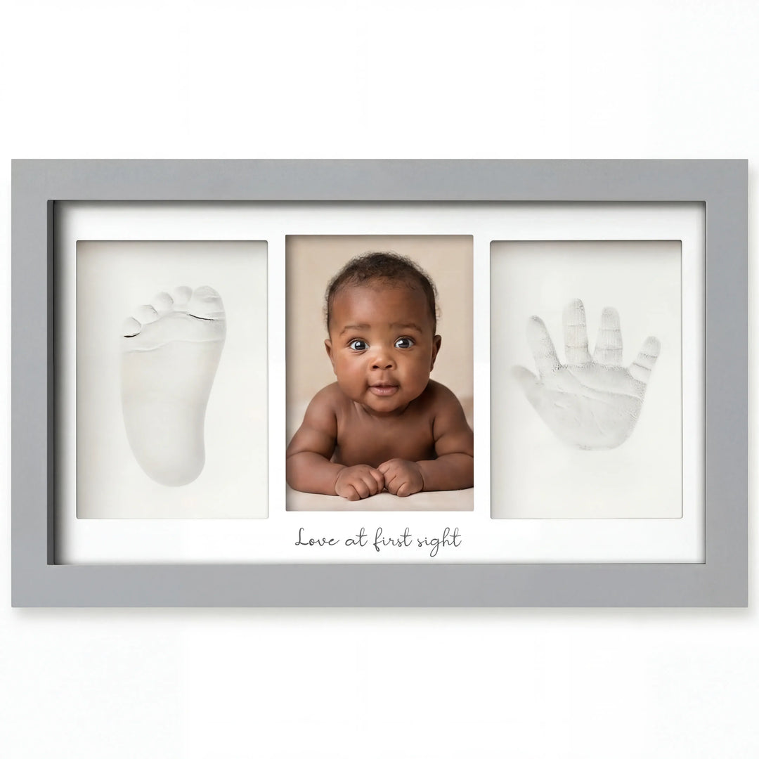 Baby Handprint & Footprint Keepsake Duo Frame