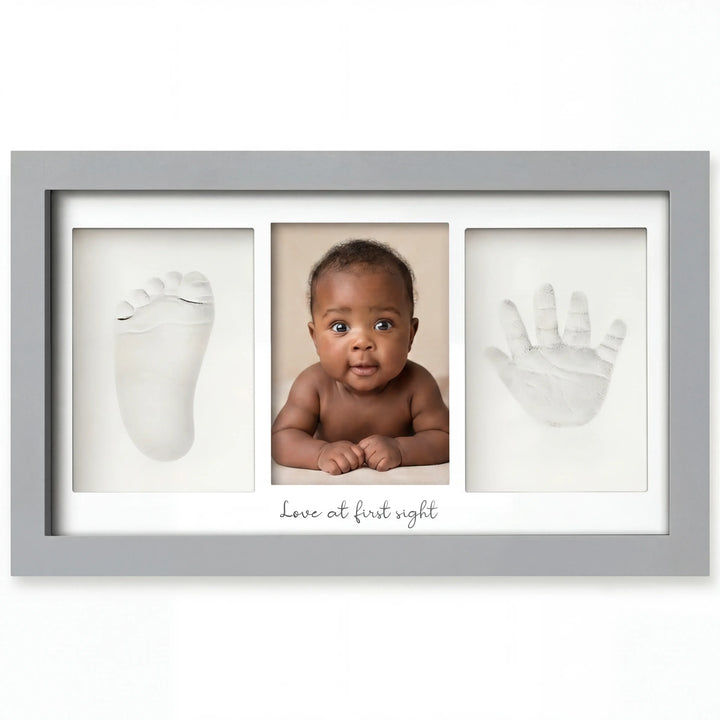 Baby Handprint & Footprint Keepsake Duo Frame