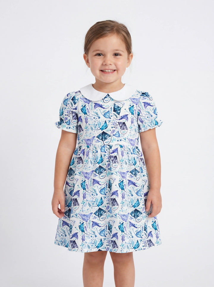 Ocean Dreams Drift Bamboo Peter Pan Collar Dress