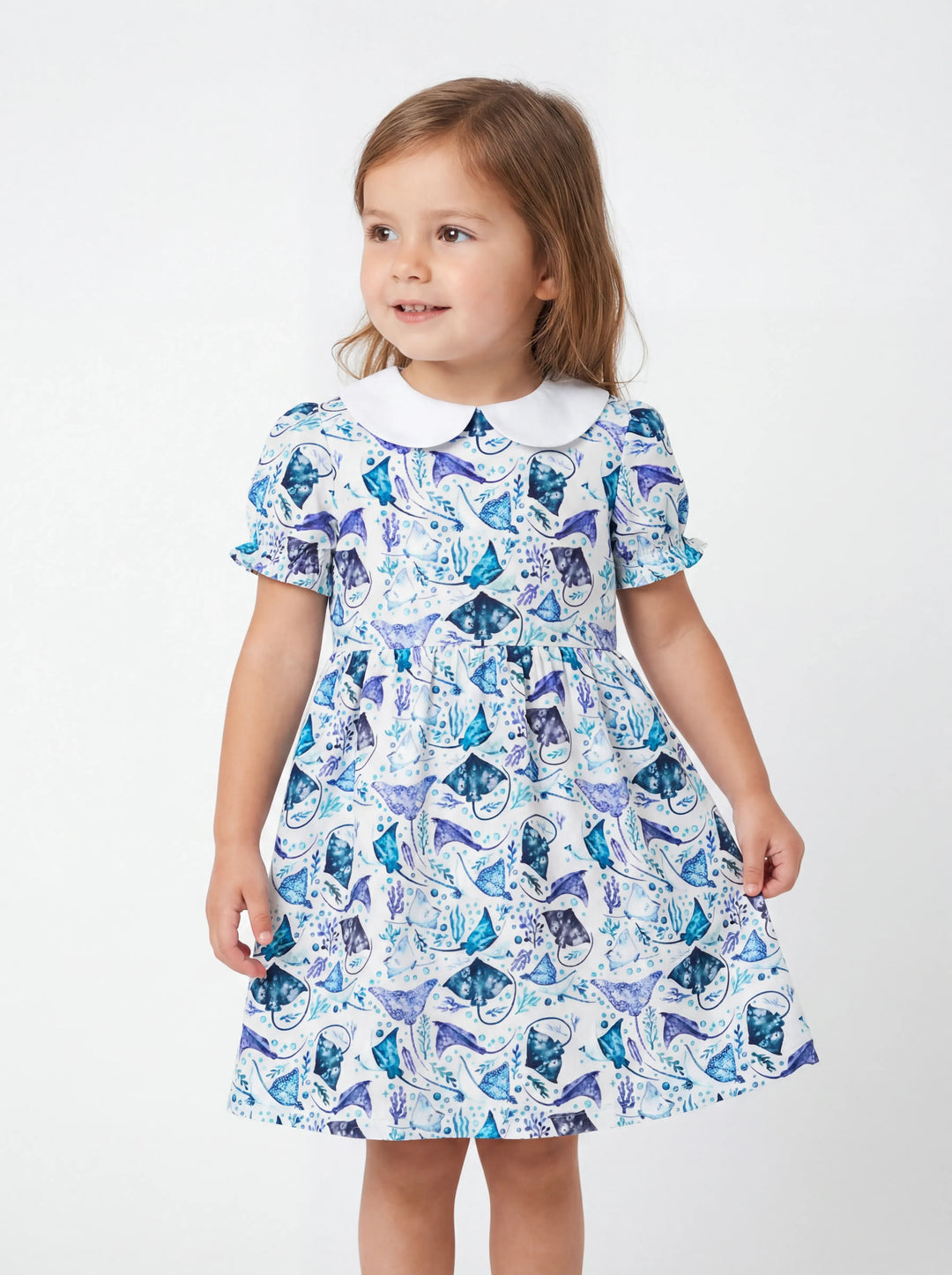 Ocean Dreams Drift Bamboo Peter Pan Collar Dress