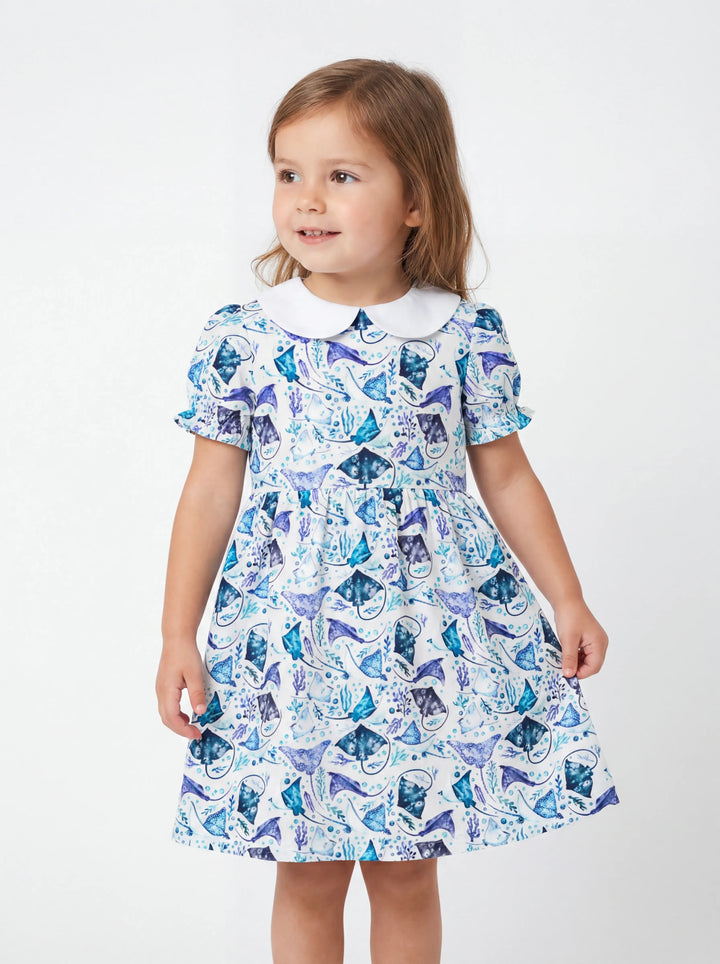 Ocean Dreams Drift Bamboo Peter Pan Collar Dress