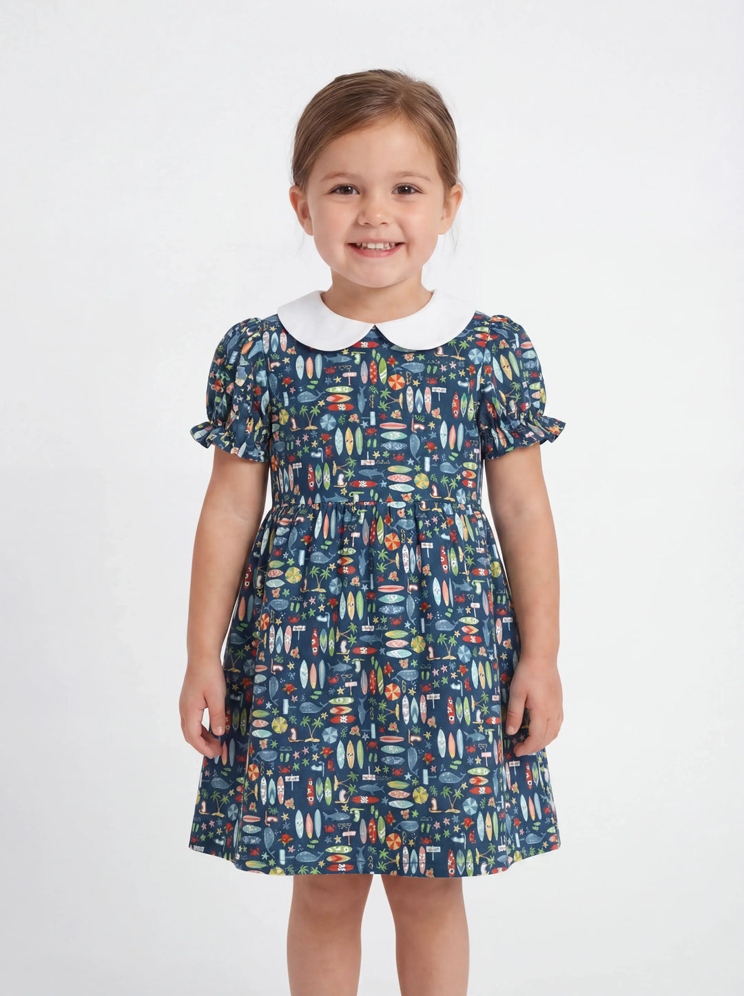 Endless Summer Surf Bamboo Peter Pan Collar Dress