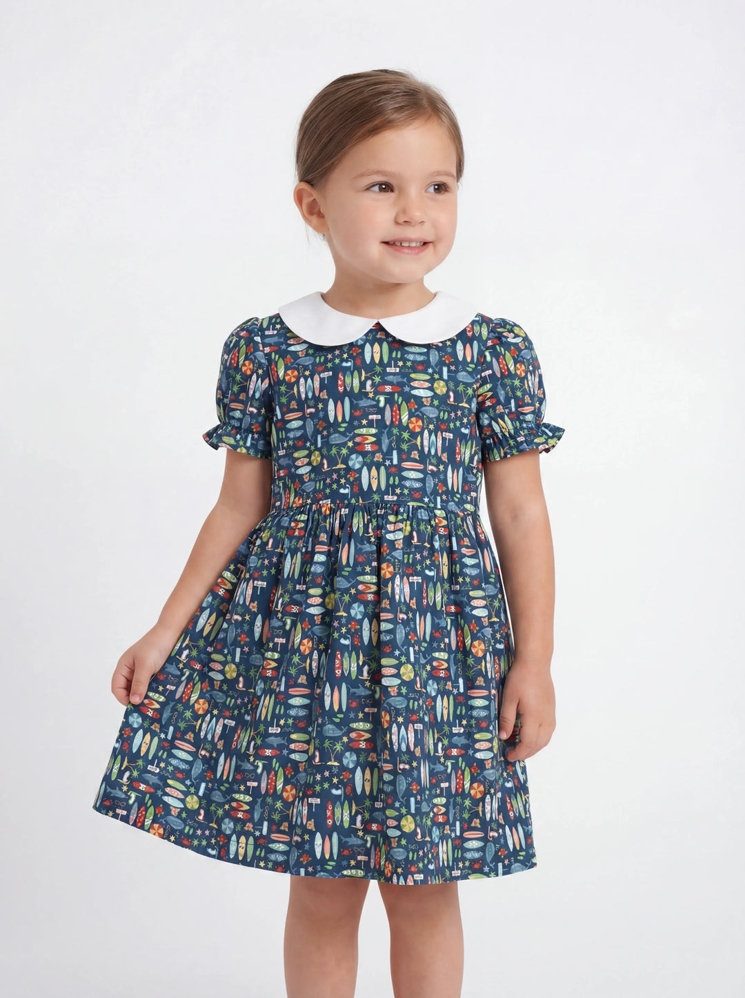 Endless Summer Surf Bamboo Peter Pan Collar Dress