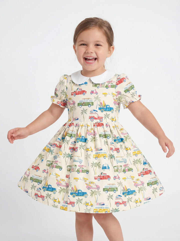 Sunny Beach Cruisers Bamboo Peter Pan Collar Dress