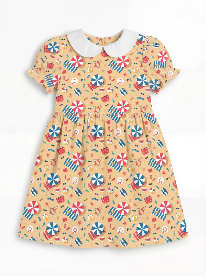 Sunny Beach Day Essentials Bamboo Peter Pan Collar Dress
