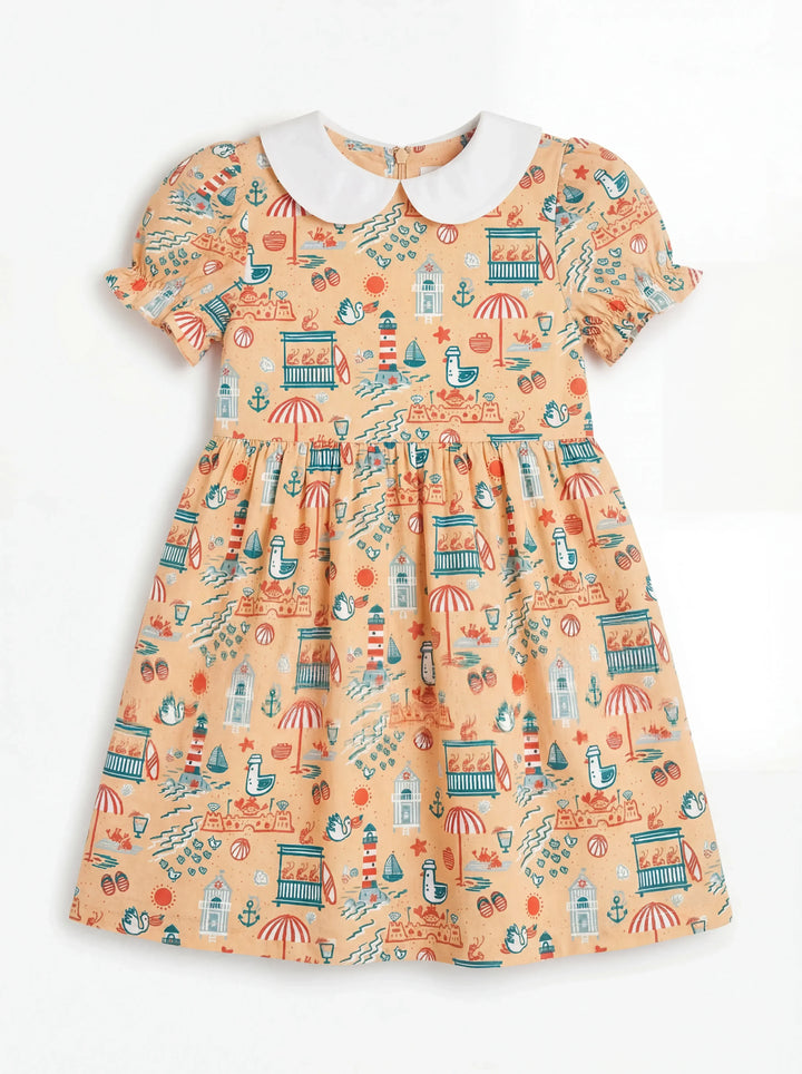 Seaside Storybook Days Bamboo Peter Pan Collar Dress