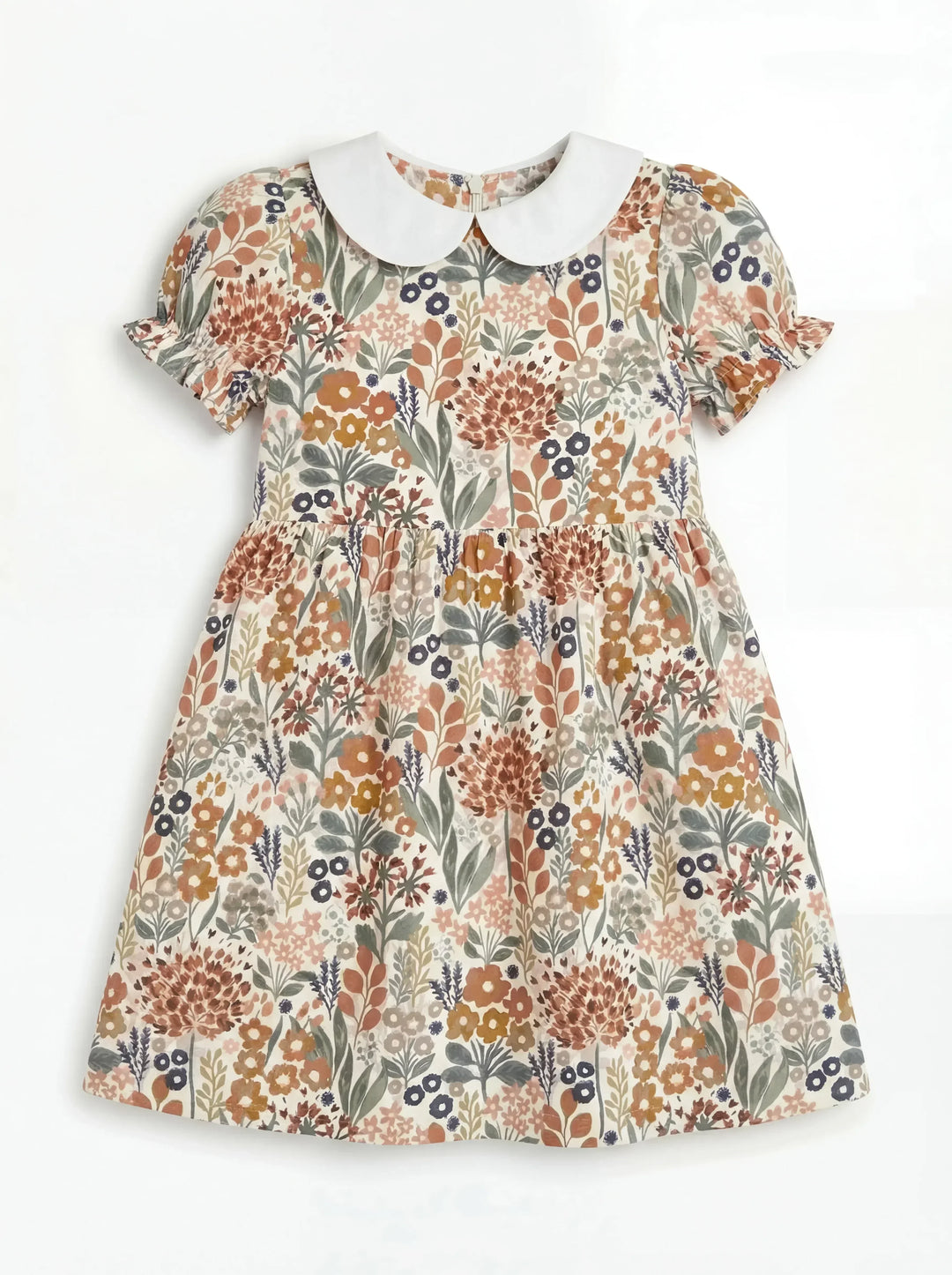 Autumn Meadow Botanicals Bamboo Peter Pan Collar Dress