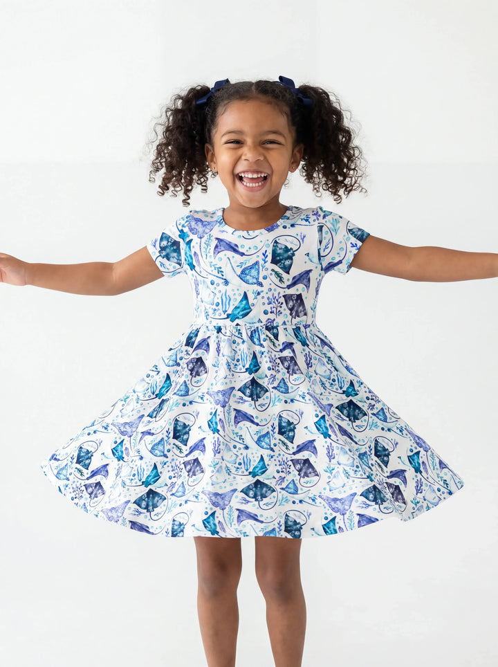 Ocean Dreams Drift Bambus-Drehkleid