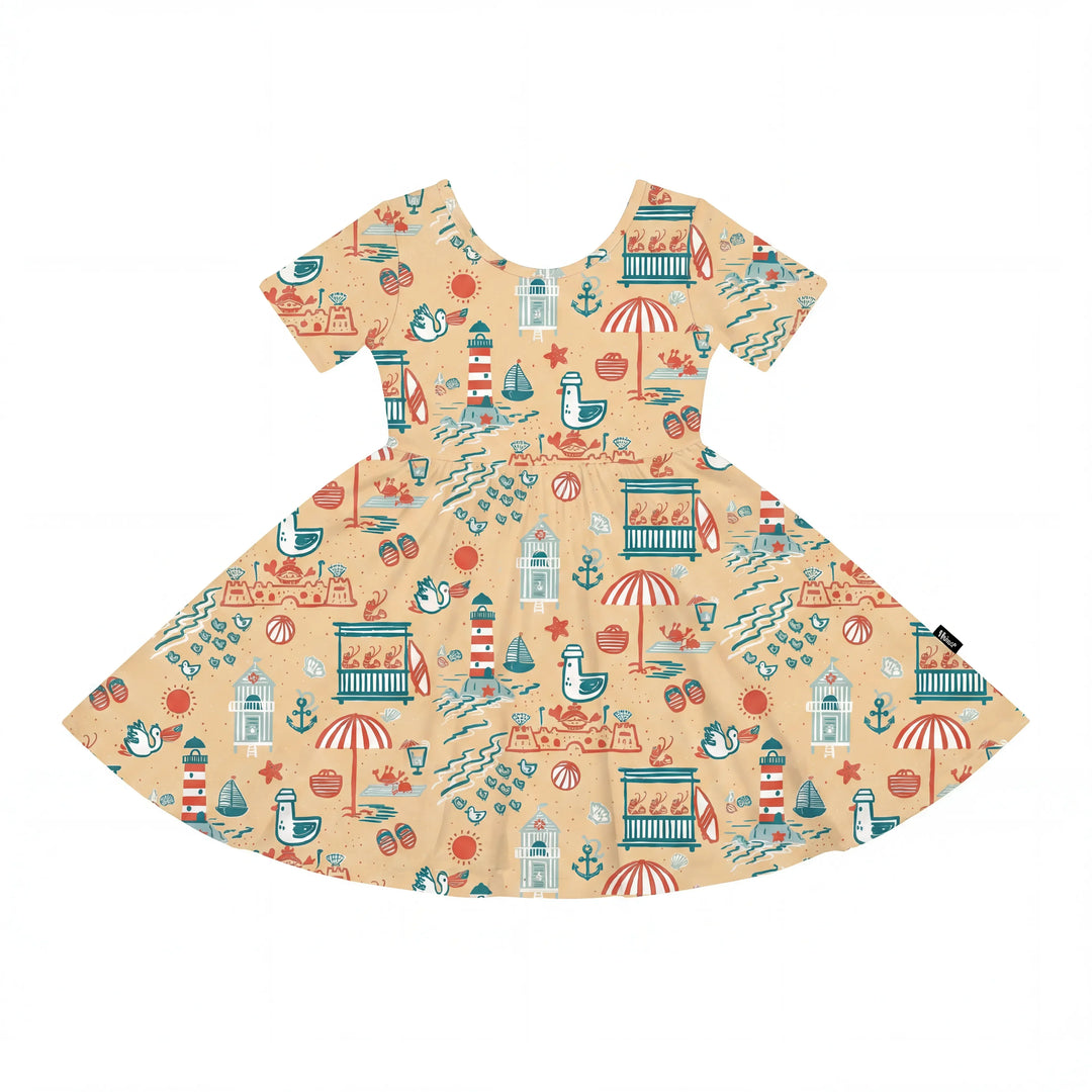 Strandmärchen Tage Bambus-Drehkleid