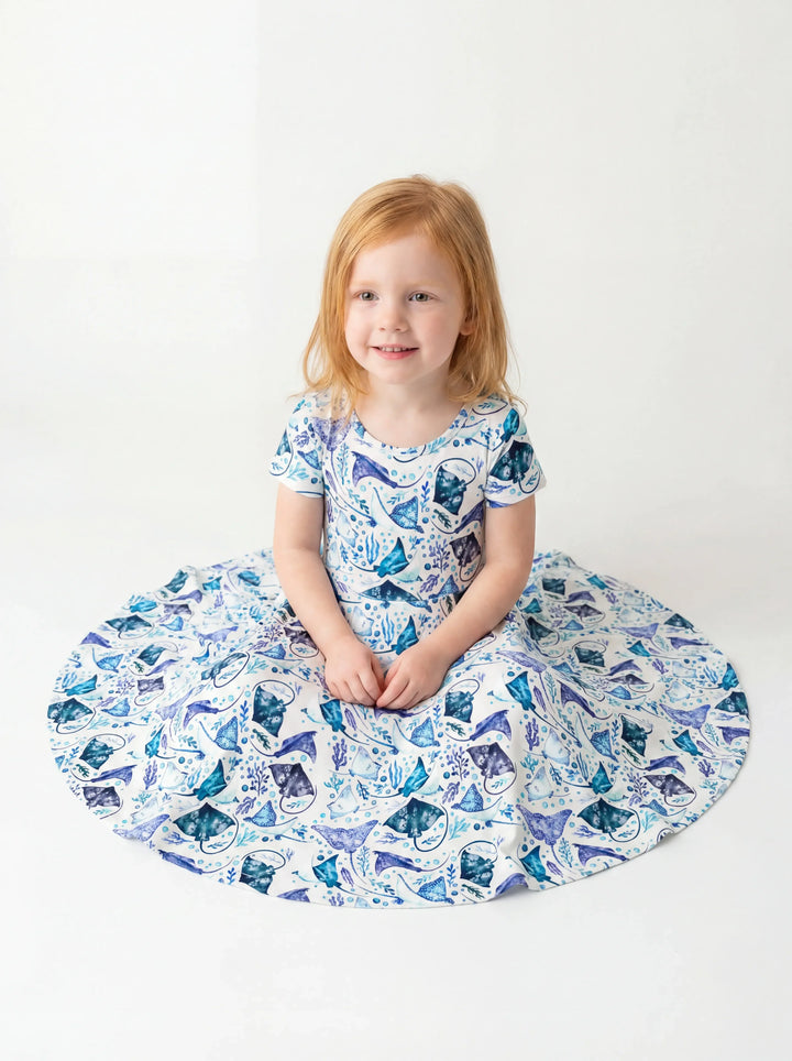 Ocean Dreams Drift Bambus-Drehkleid