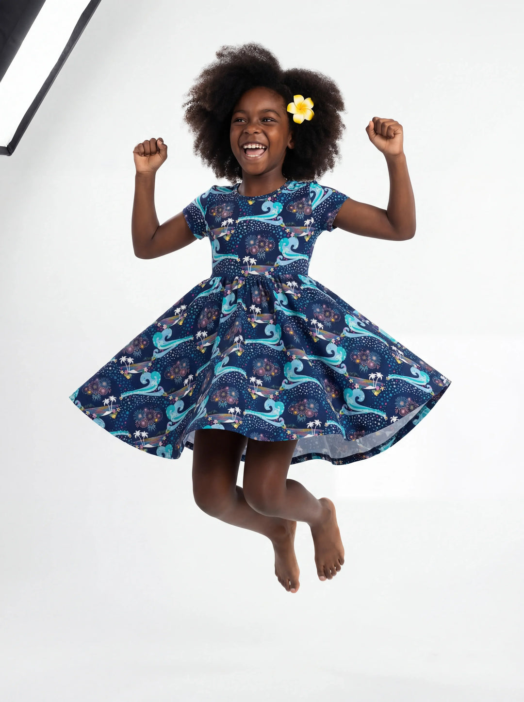 Starlit Surf Celebration Bamboo Twirl Dress