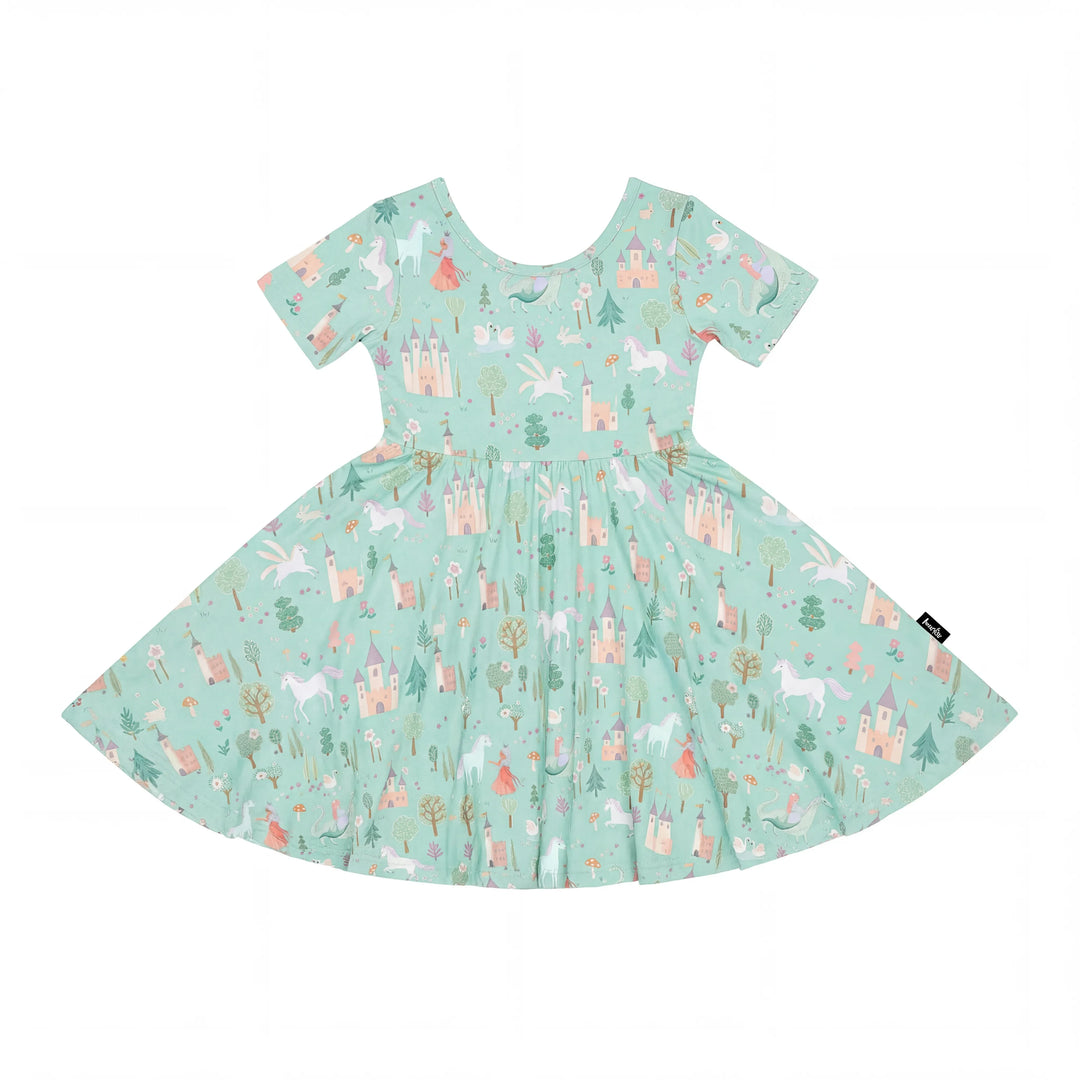 Cute Princess Castle Storybook Bamboo Twirl Dress