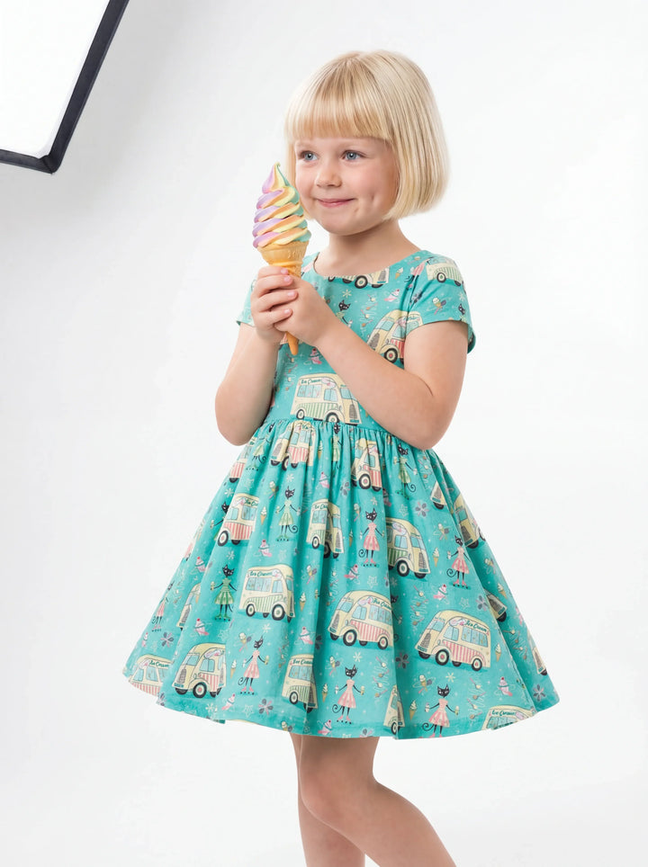Sweet Scoops & Stripes Bamboo Twirl Dress