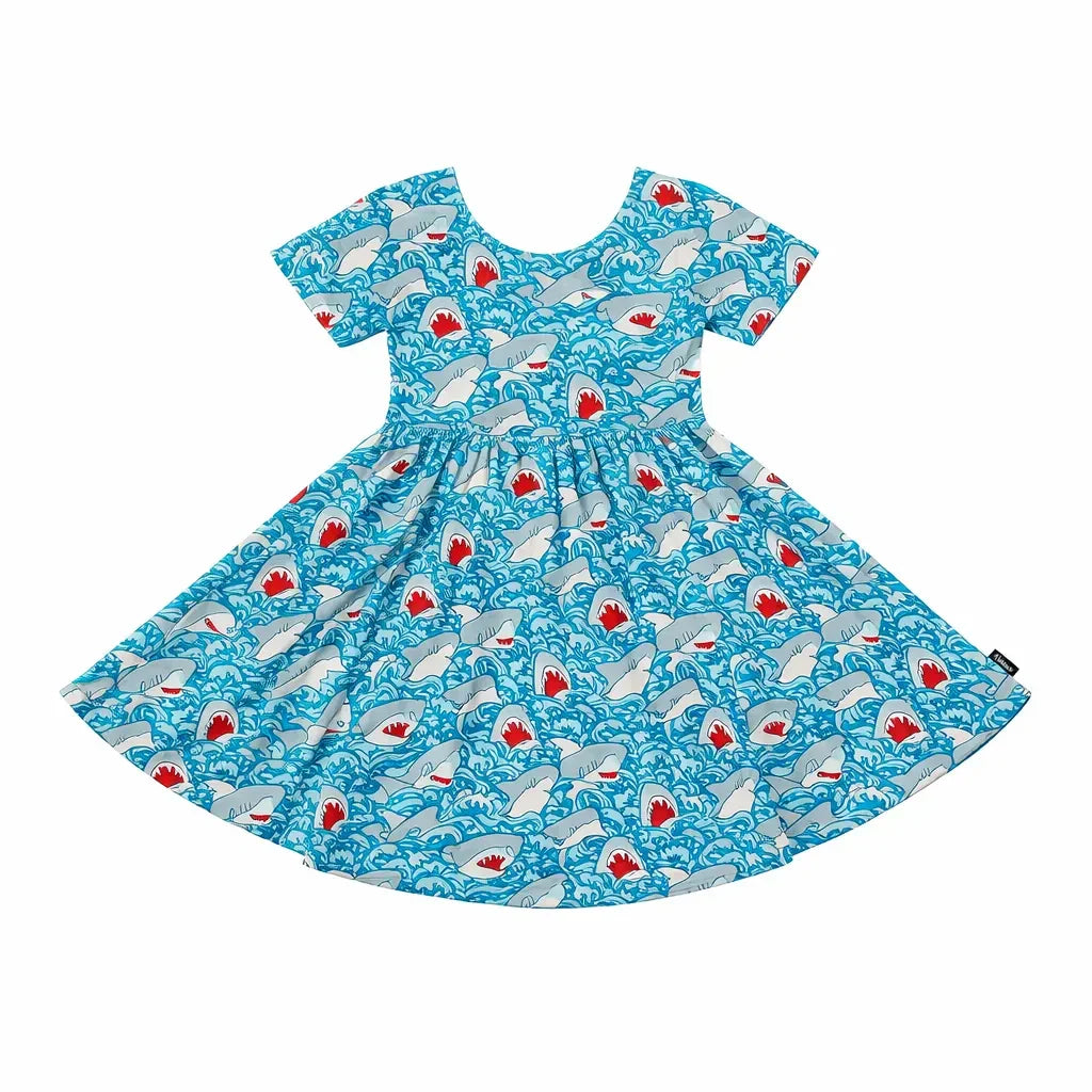 Shark Wave Rush Bambus-Wickelkleid