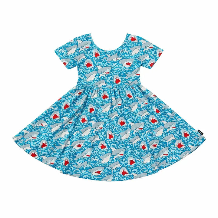 Shark Wave Rush Bambus-Wickelkleid