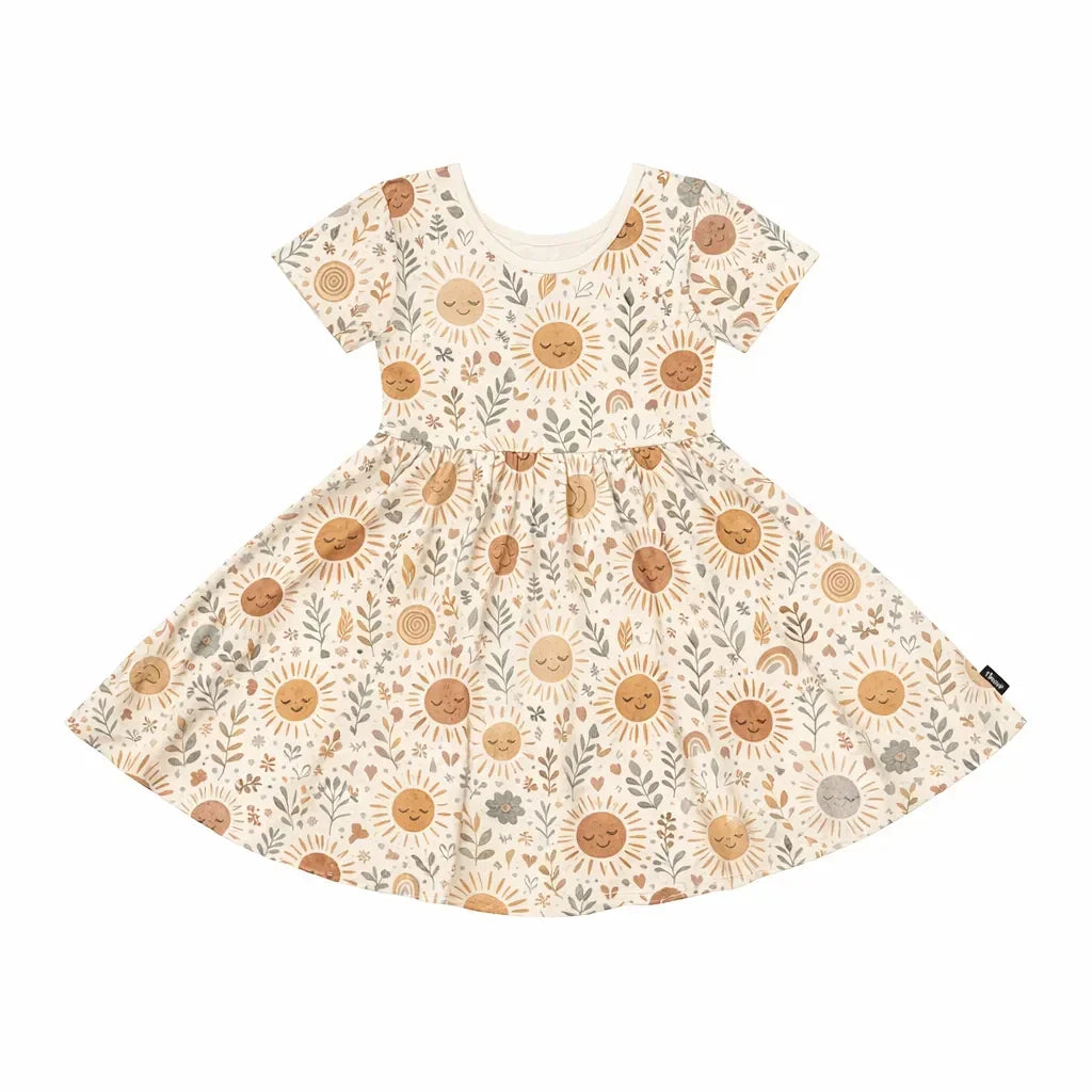 Boho Sunshine Garden Bamboo Twirl Dress