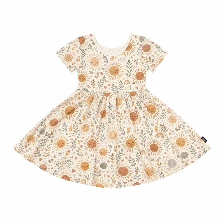 Boho Sunshine Garden Bamboo Twirl Dress