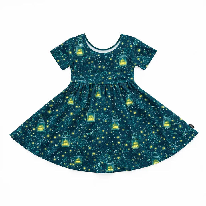 Glühwürmchen Laterne Nacht Bambus Wirbelkleid