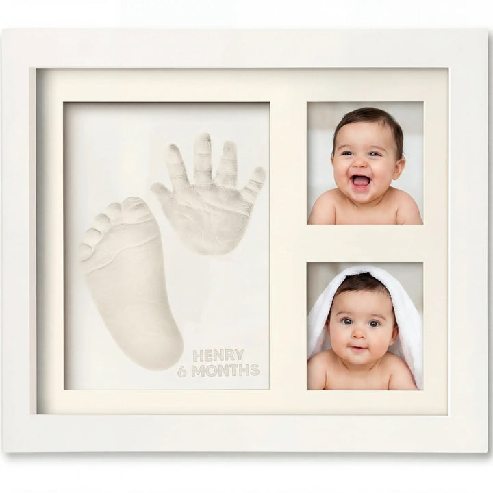 Baby Handprint & Footprint Keepsake Solo Frame