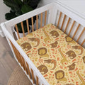 African Animals Spirit Bamboo Fitted Crib Sheet