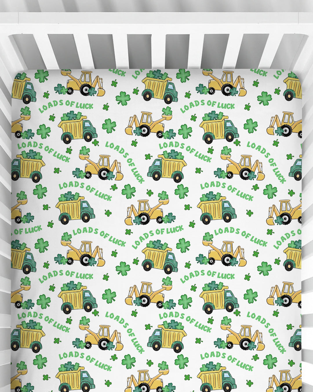Loads Of Luck Fitted Crib Sheet