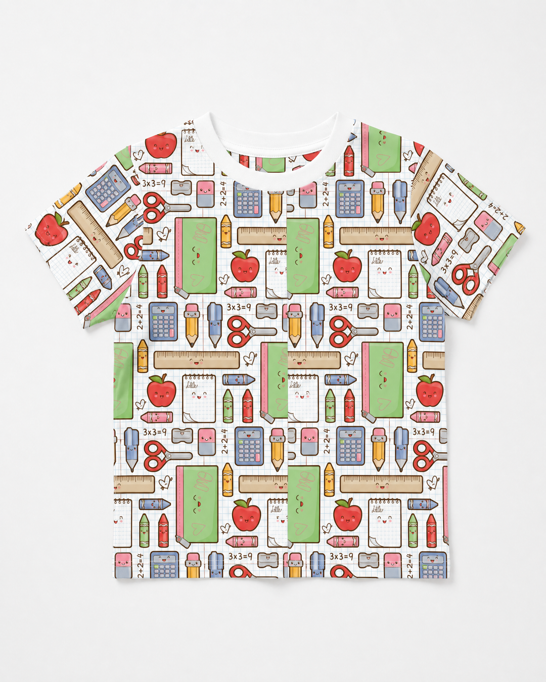School Supply Parade Bamboo Crewneck T-Shirt