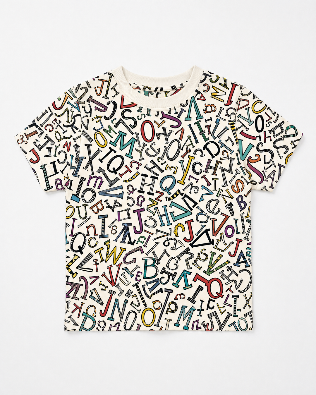 Alphabet Mix-Up Bamboo Crewneck T-Shirt