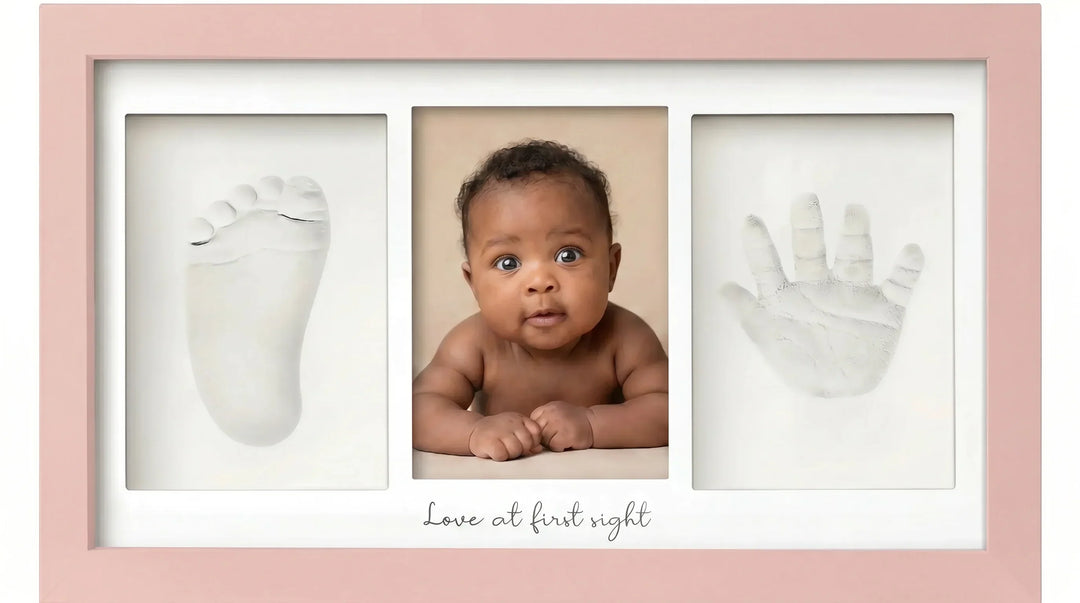 Baby Handprint & Footprint Keepsake Duo Frame