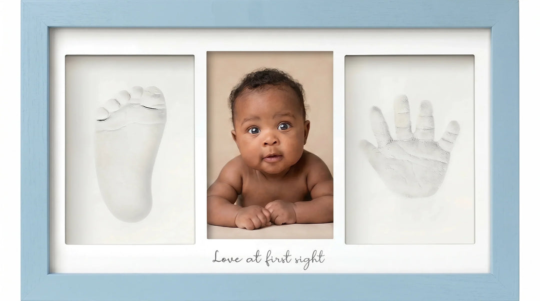 Baby Handprint & Footprint Keepsake Duo Frame