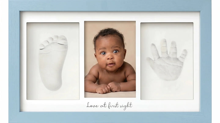 Baby Handprint & Footprint Keepsake Duo Frame