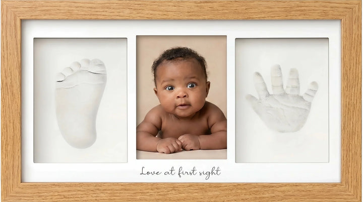 Baby Handprint & Footprint Keepsake Duo Frame