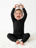 Black Bamboo Convertible Zippered Romper