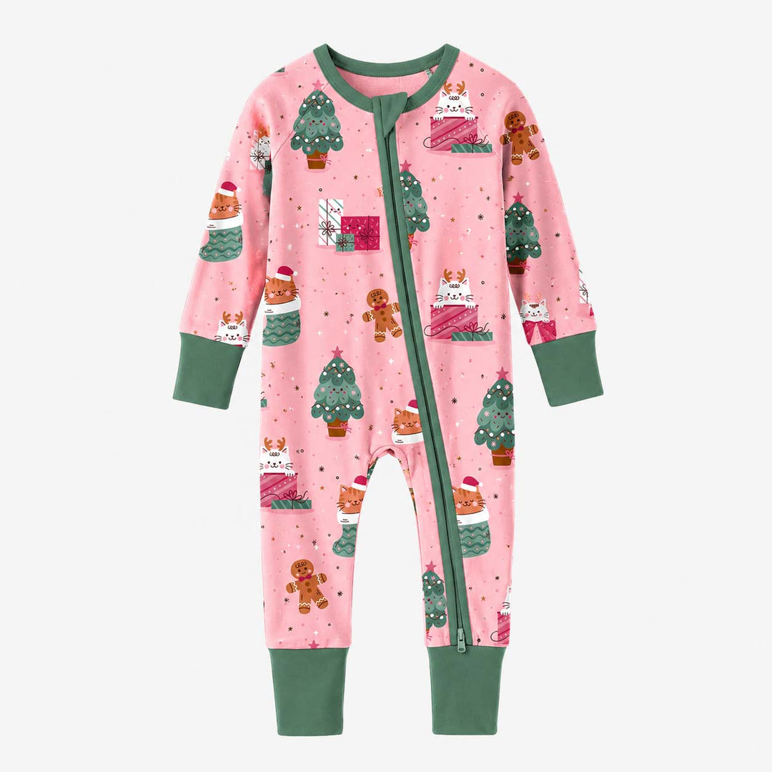 Cute Christmas Cats and Gifts Bamboo Convertible Zippy