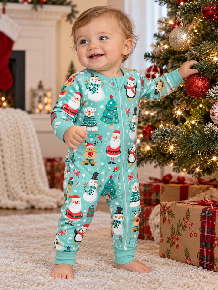Cute Christmas Friends Bamboo Convertible Zippy