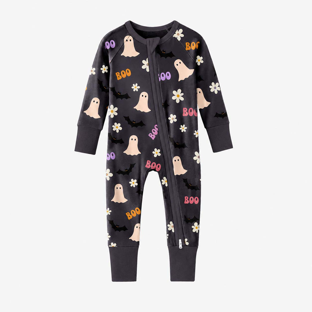 Cute Ghost Garden Bamboo Convertible Zippy