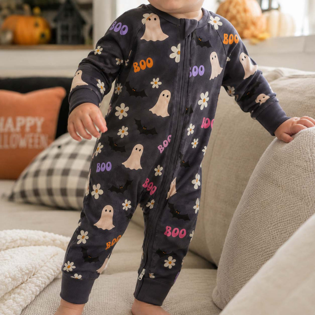Cute Ghost Garden Bamboo Convertible Zippy