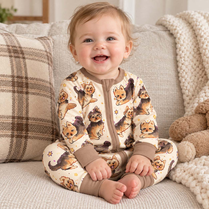 Cute Yorkshire Terrier Moments Bamboo Convertible Zippy
