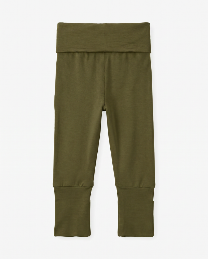 Solid Color Bamboo Fold Over Legging