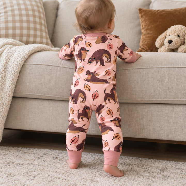 Dachshund Autumn Leaves Bamboo Convertible Zippy