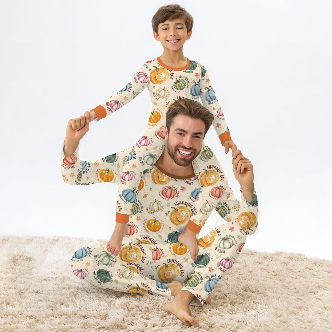 Christian Thanksgiving Men's Pajama Set , Christian Thanksgiving Men's Pajama Set - Only Shirt / XS / Chocolate Brown