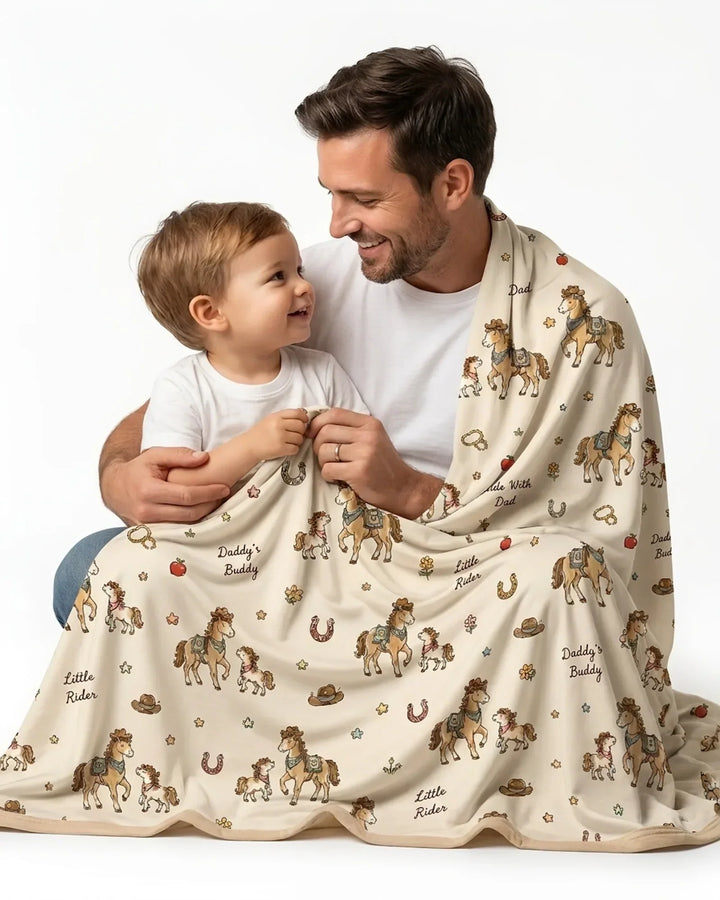 Daddy's Buddy Bamboo Blanket