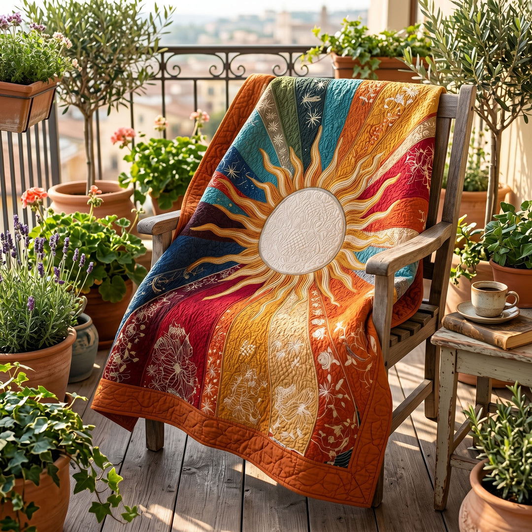 Daylight Bloom Bamboo Quilt Blanket