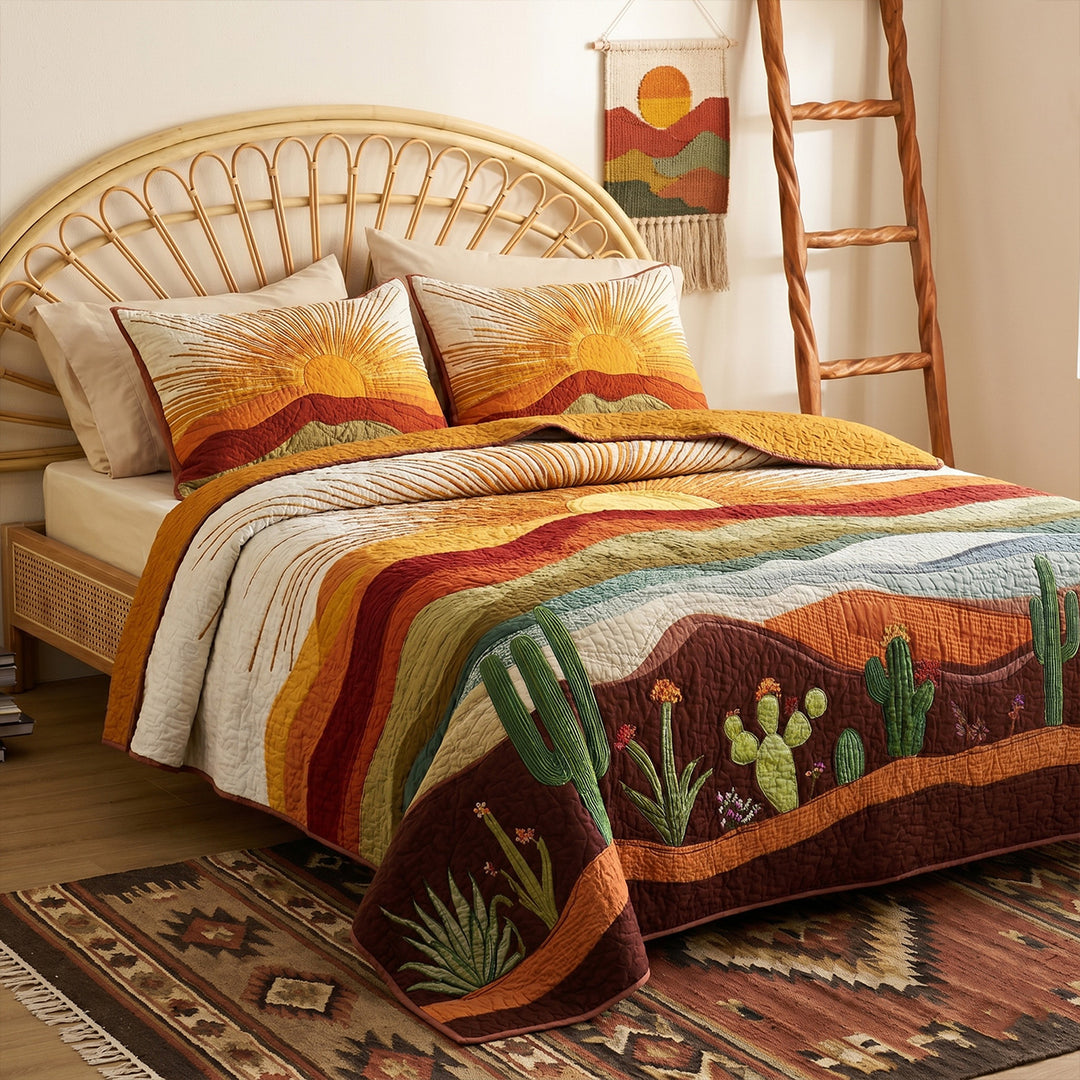 Desert Sun Bamboo Quilt Bedding Set