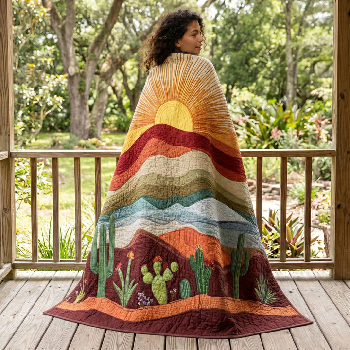 Desert Sun Bamboo Quilt Blanket