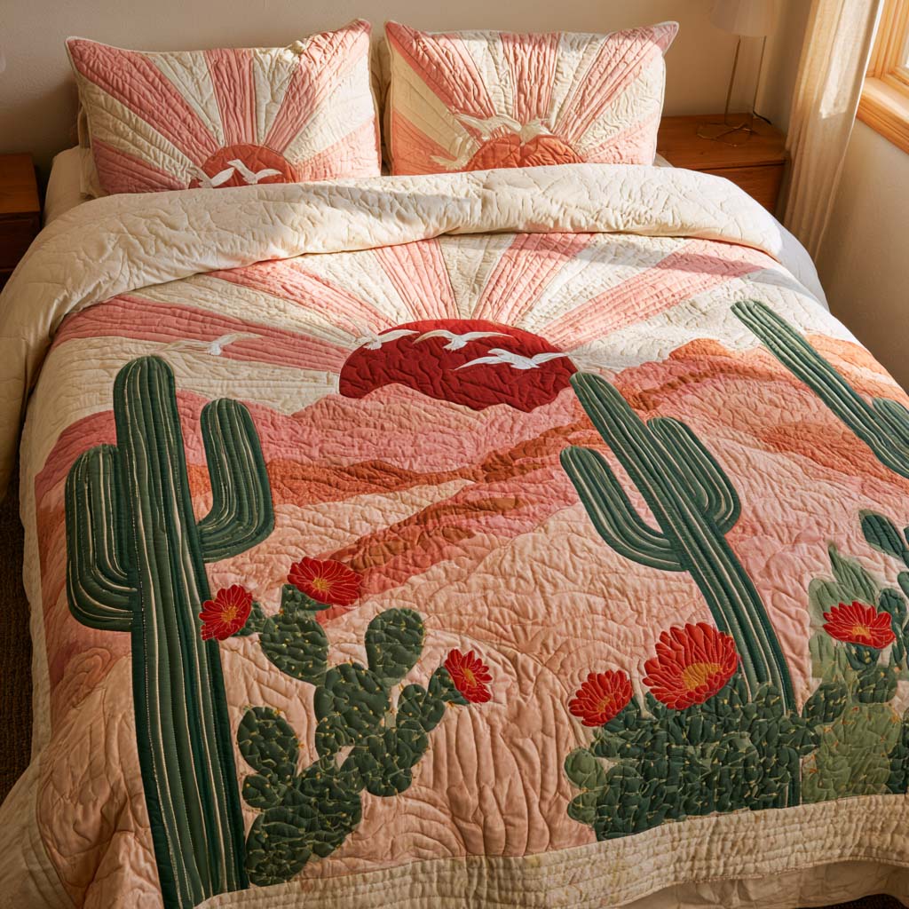 Desert Beauty Escape Bamboo Quilt Bedding Set