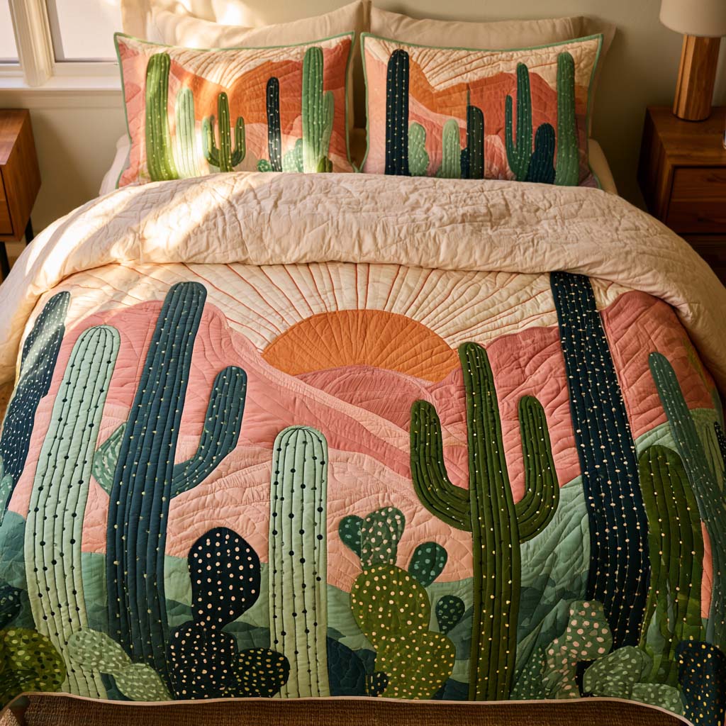 Desert Wild Beauty Bamboo Quilt Bedding Set