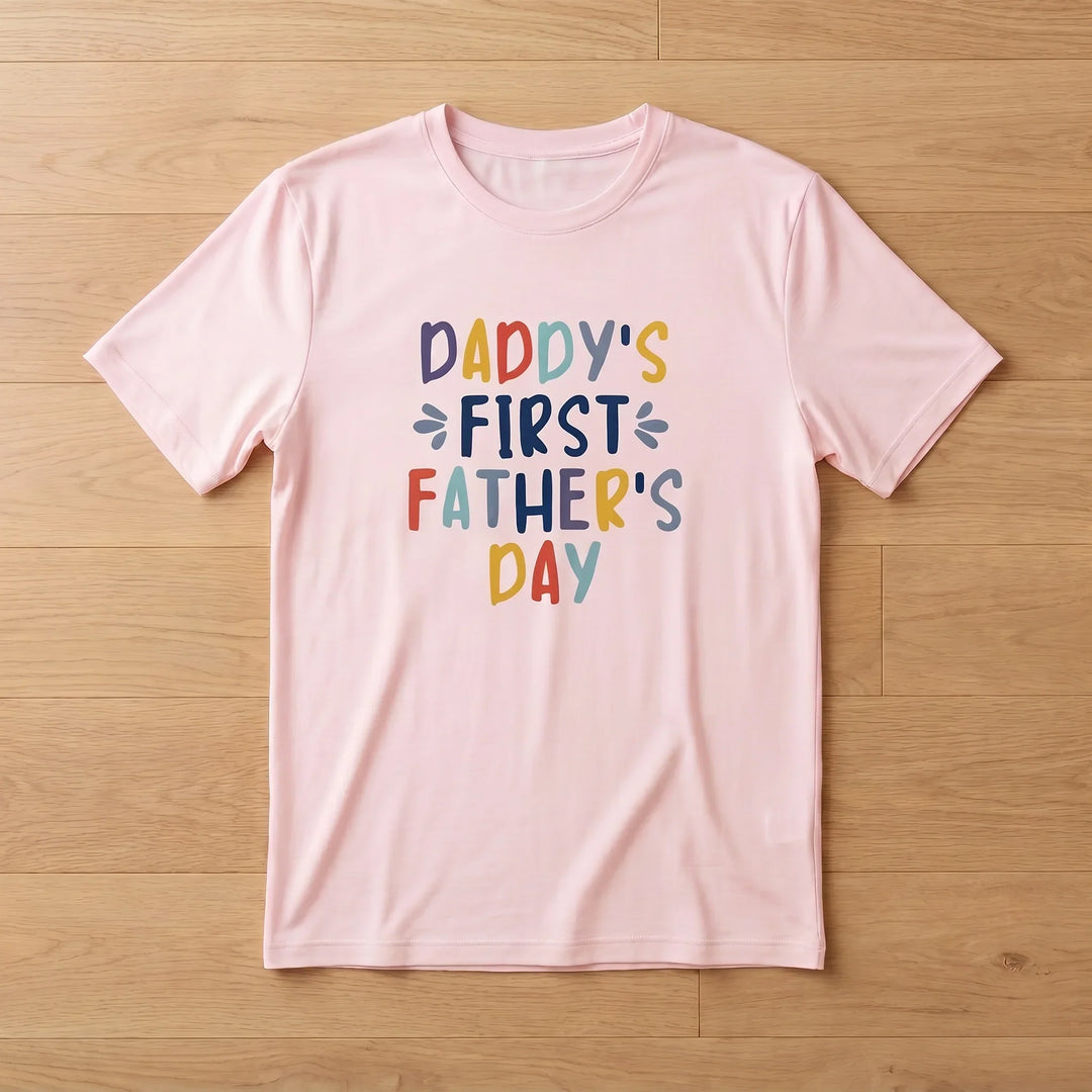 Daddy's First Father's Day Bamboo Men T-Shirt