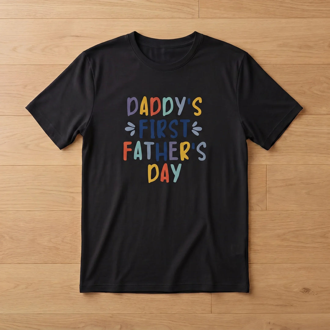 Daddy's First Father's Day Bamboo Men T-Shirt